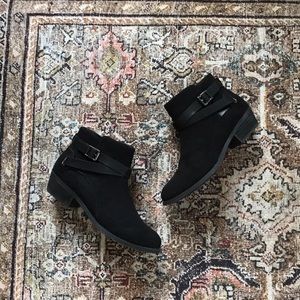 Faux Suede Ankle Booties